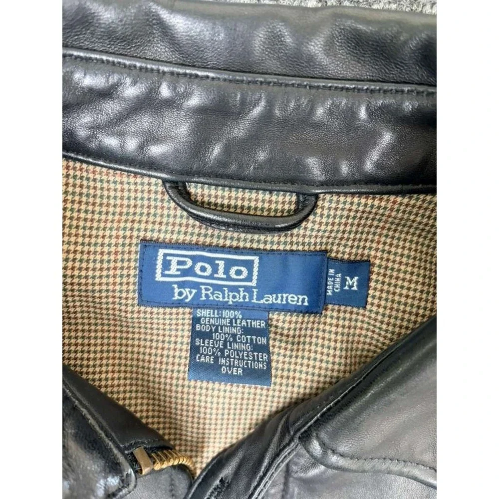 $795 Polo Ralph Lauren Brown Mint Genuine Leather Jacket Coat Blazer Size: M